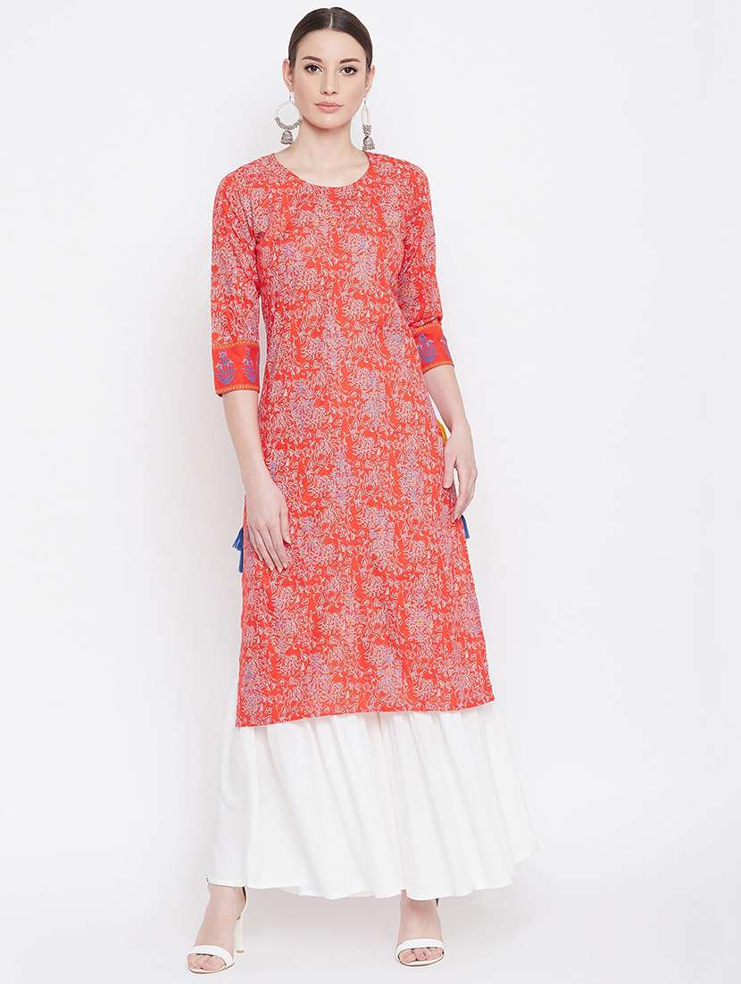 printed kurta sharara set