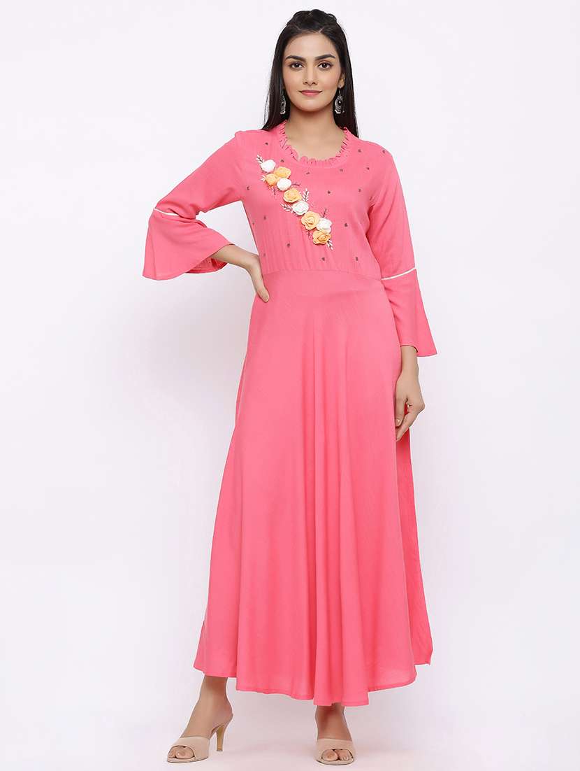 embellished flared kurta 
