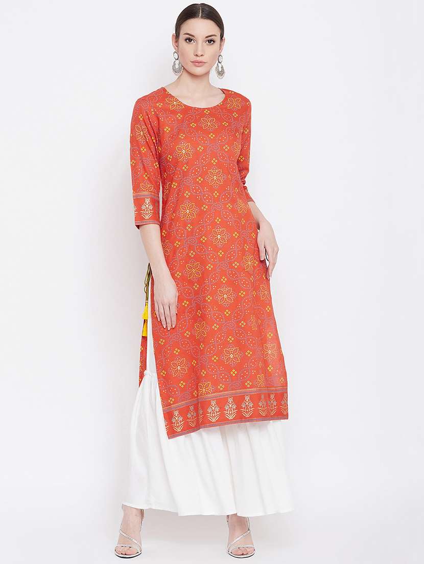 printed kurta sharara set