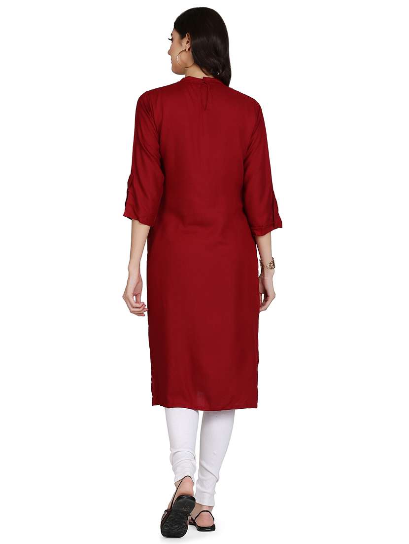 women's straight kurta - 17113559 -  Standard Image - 2