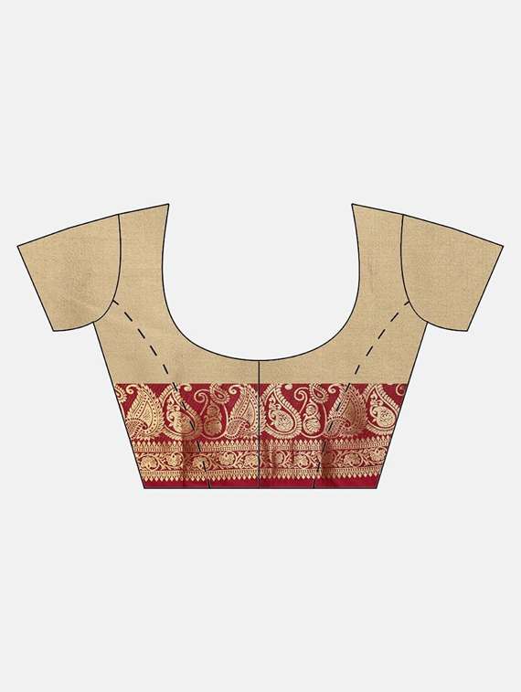 solid kanjivaram saree with blouse - 17116271 -  Standard Image - 2