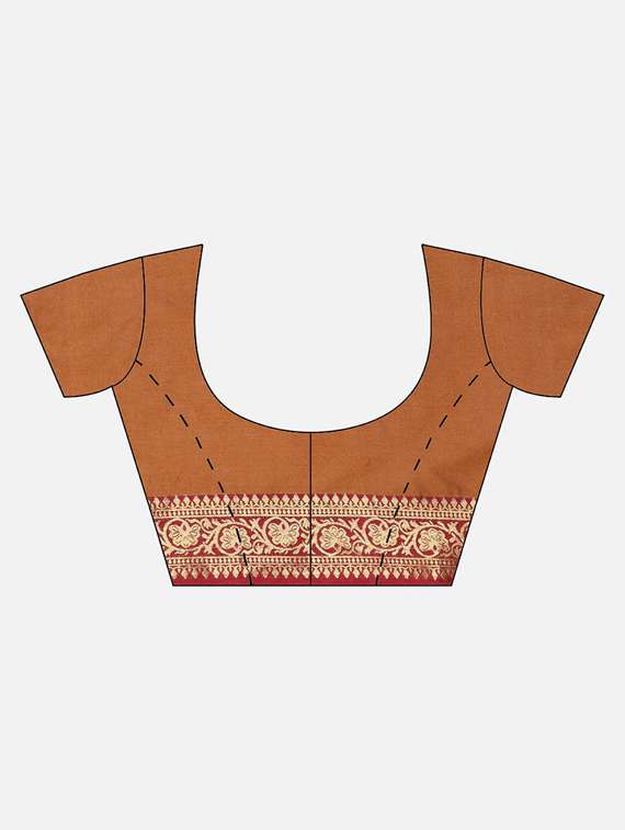 solid kanjivaram saree with blouse - 17116275 -  Standard Image - 2