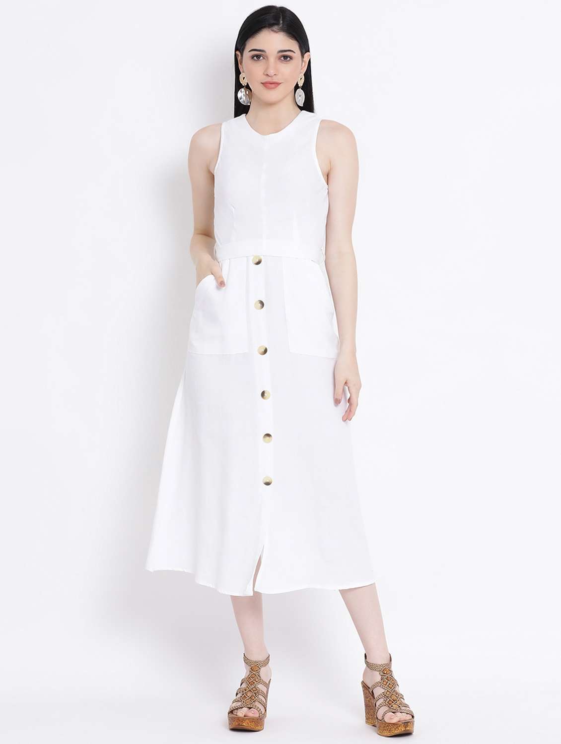 women's solid dress - 17116383 - Zoom Image - 0