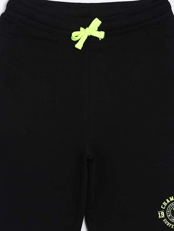 black cotton shorts  - 17116904 -  Standard Image - 2