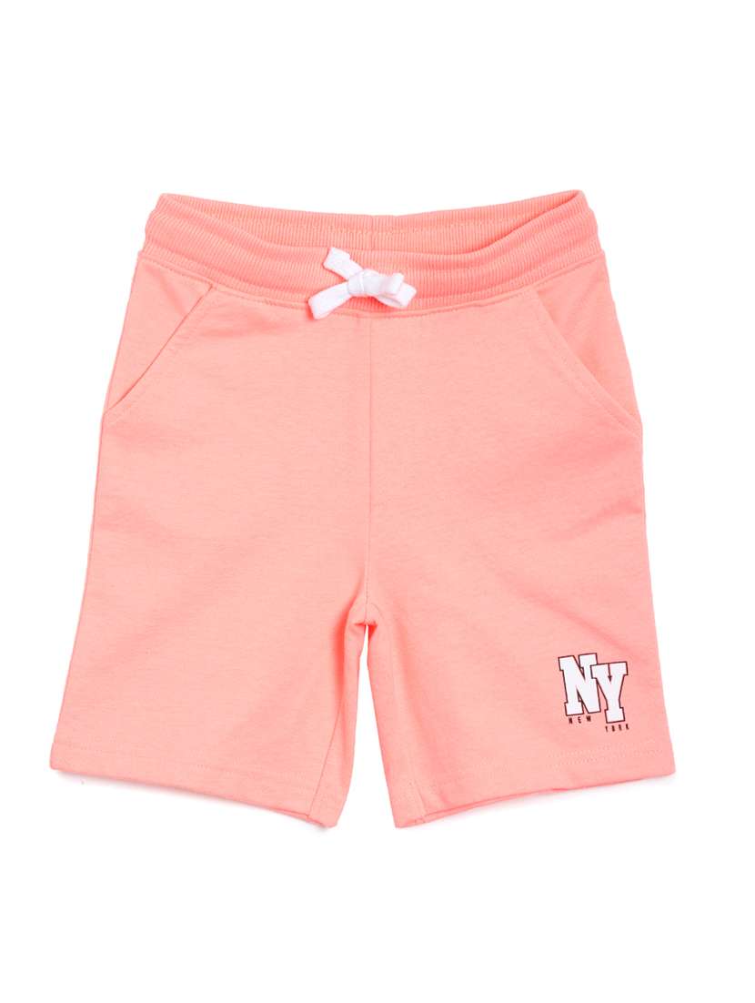 orange cotton shorts 