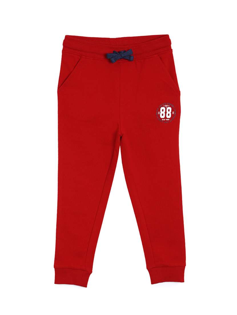red cotton track wear