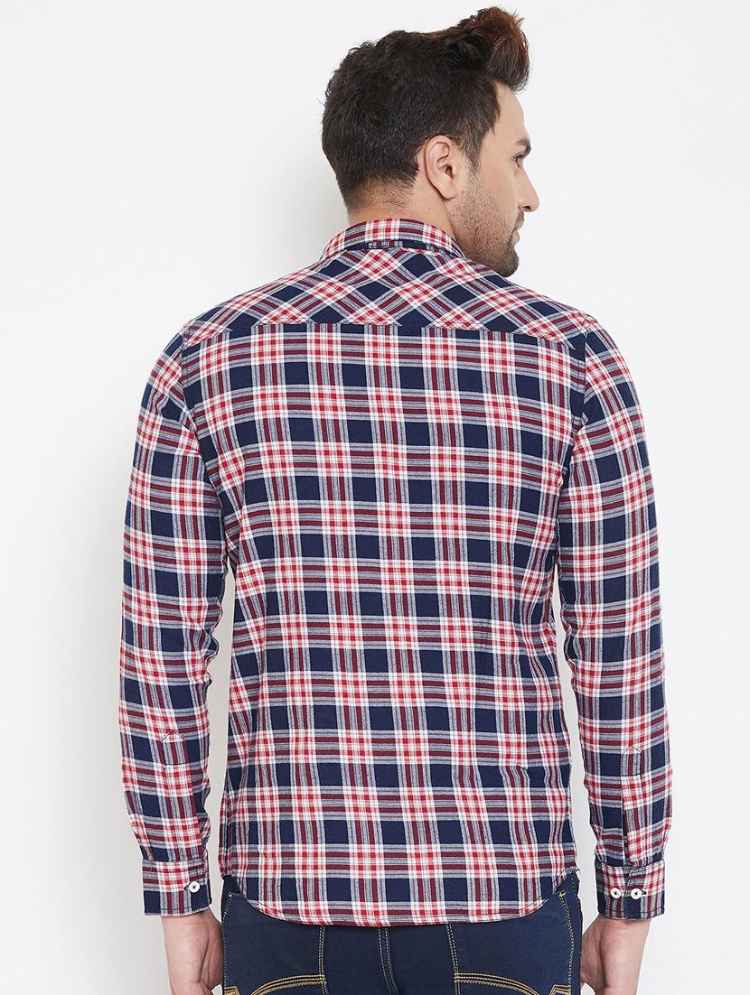 red checkered casual shirt - 17118857 - Standard Image - 2