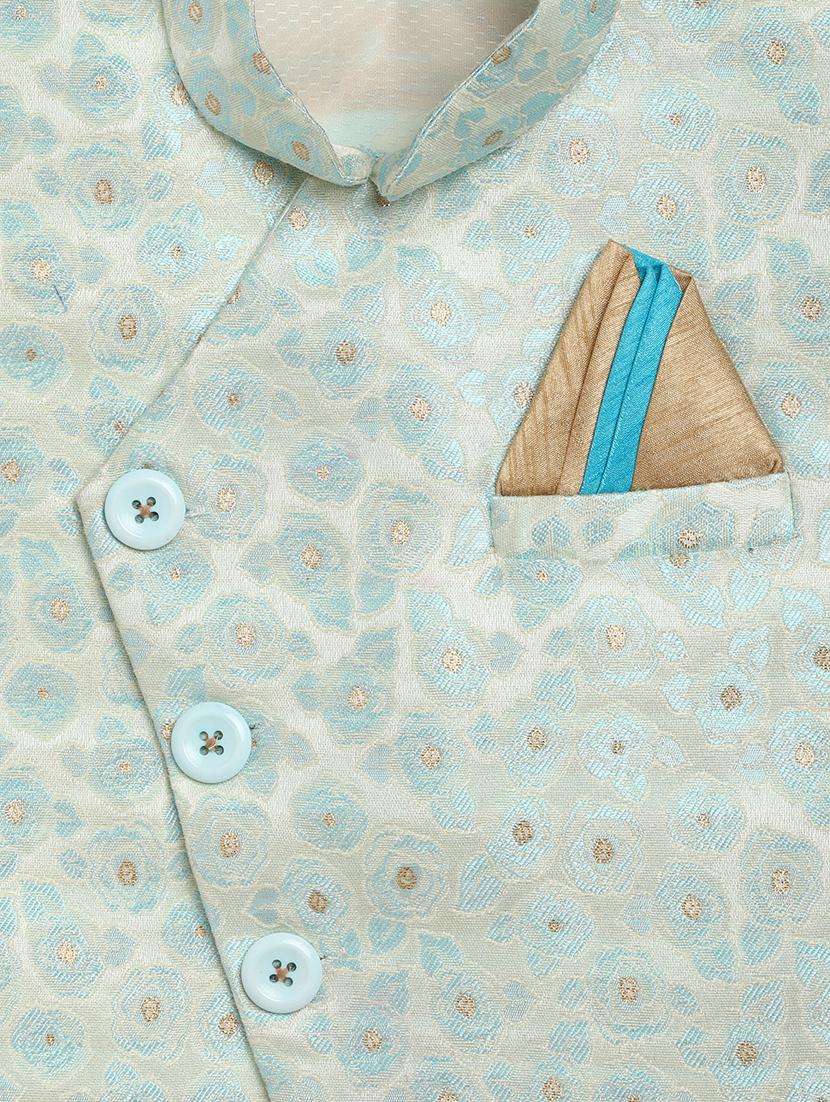 light blue silk blend waistcoats - 17122858 - Standard Image - 2