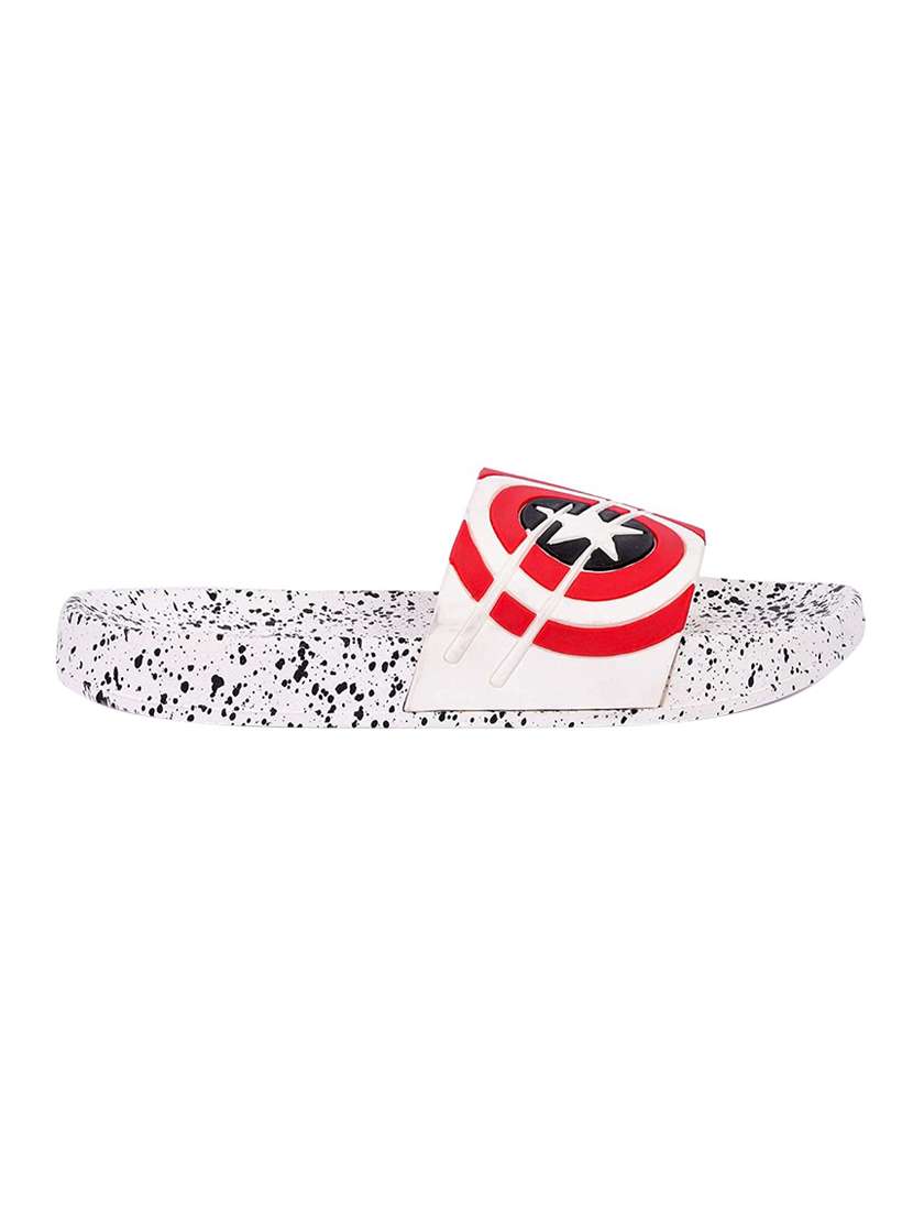 white rubber slip on flip flops - 17126168 -  Standard Image - 2