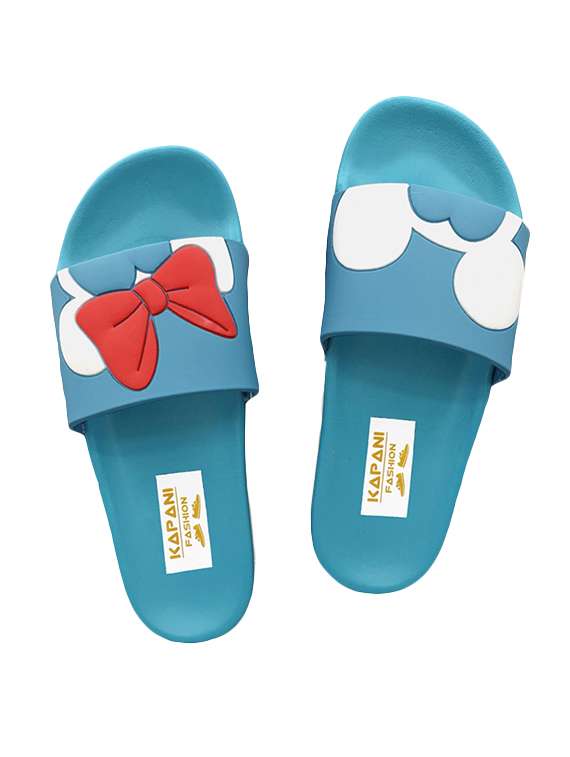 blue slip on flip flop