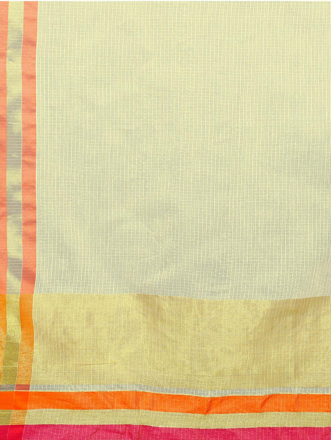 solid woven saree with blouse - 17127281 - Standard Image - 2