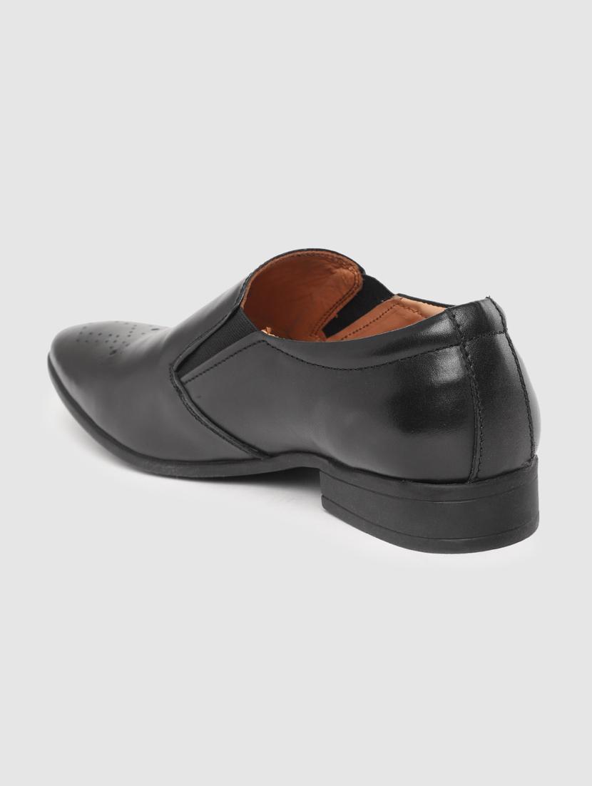 black slip on brouges - 17129542 - Standard Image - 2