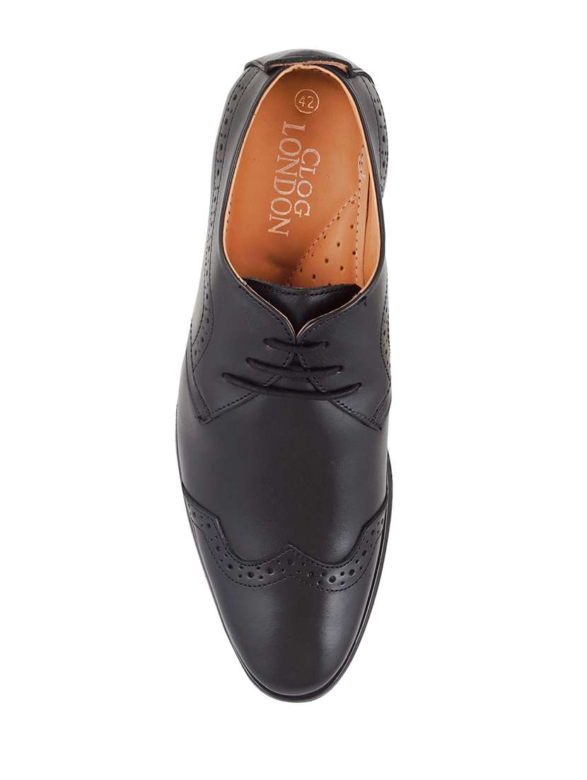black lace-up derbys - 17129545 -  Standard Image - 2