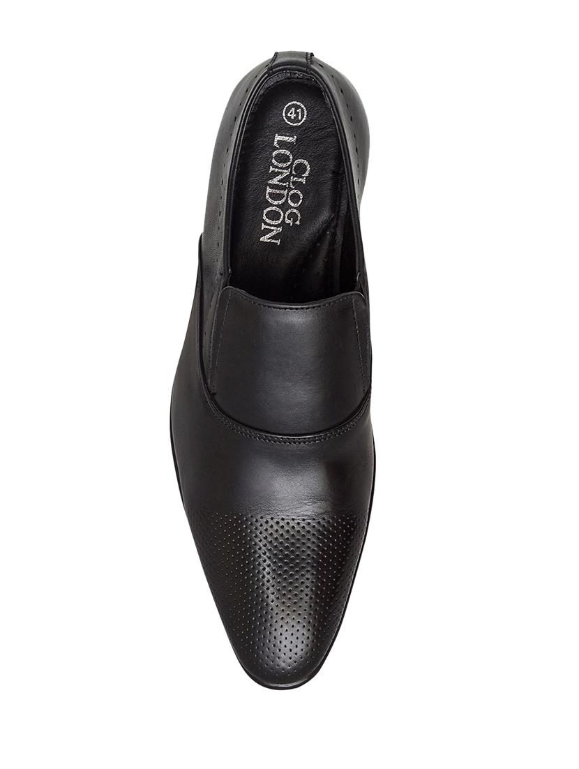 black slip on derbys - 17129546 - Standard Image - 2