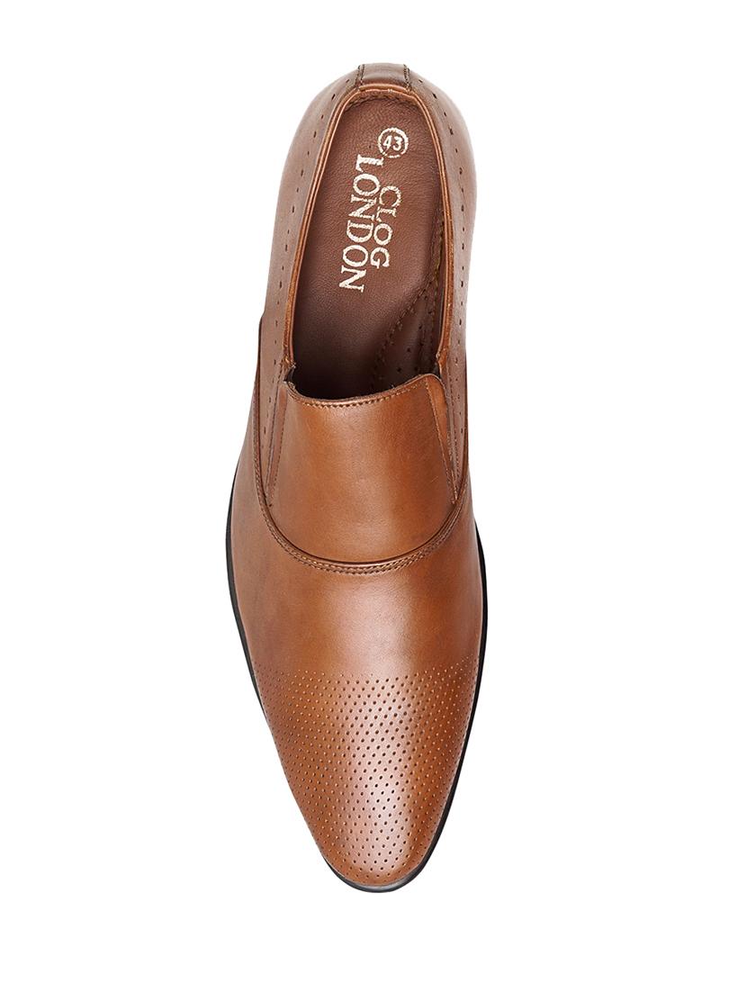 tan slip on derbys - 17129547 - Standard Image - 2