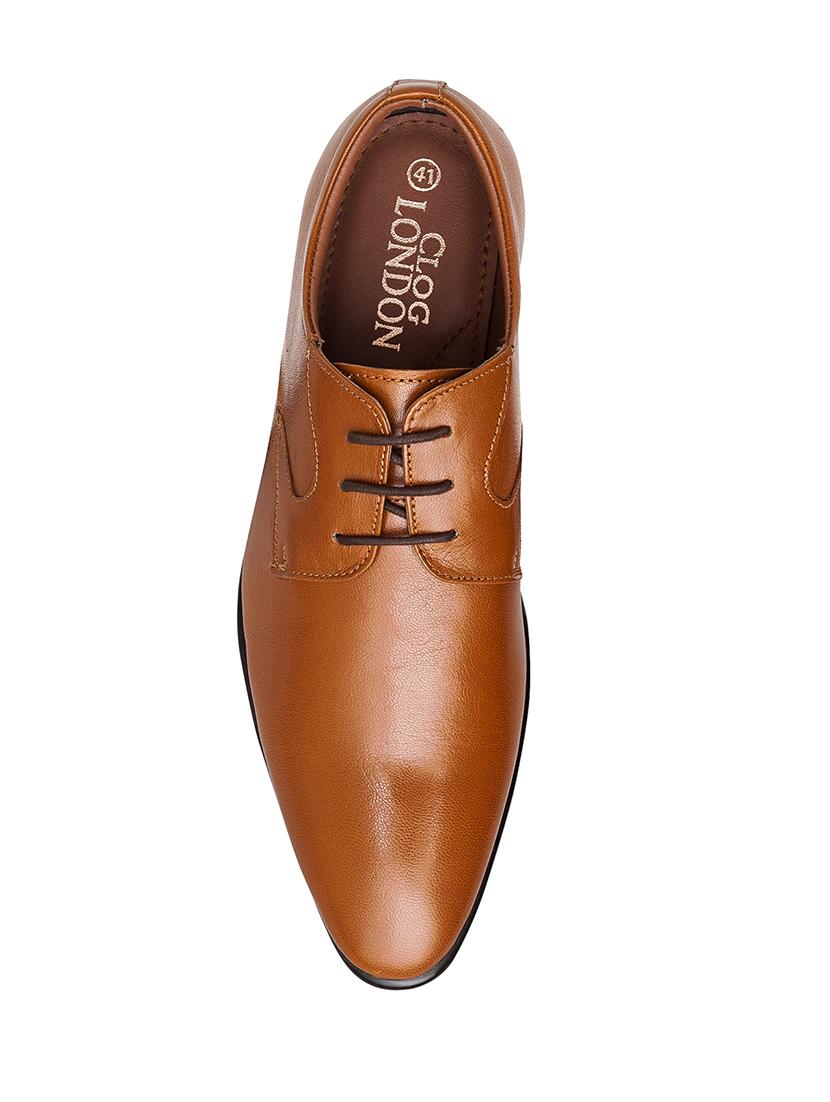 tan lace-up derbys - 17129548 - Standard Image - 2