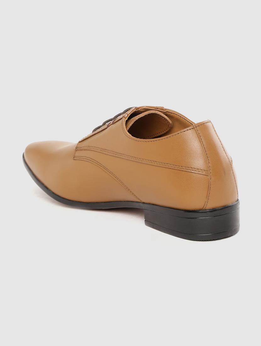 tan lace-up derbys - 17129934 - Standard Image - 2