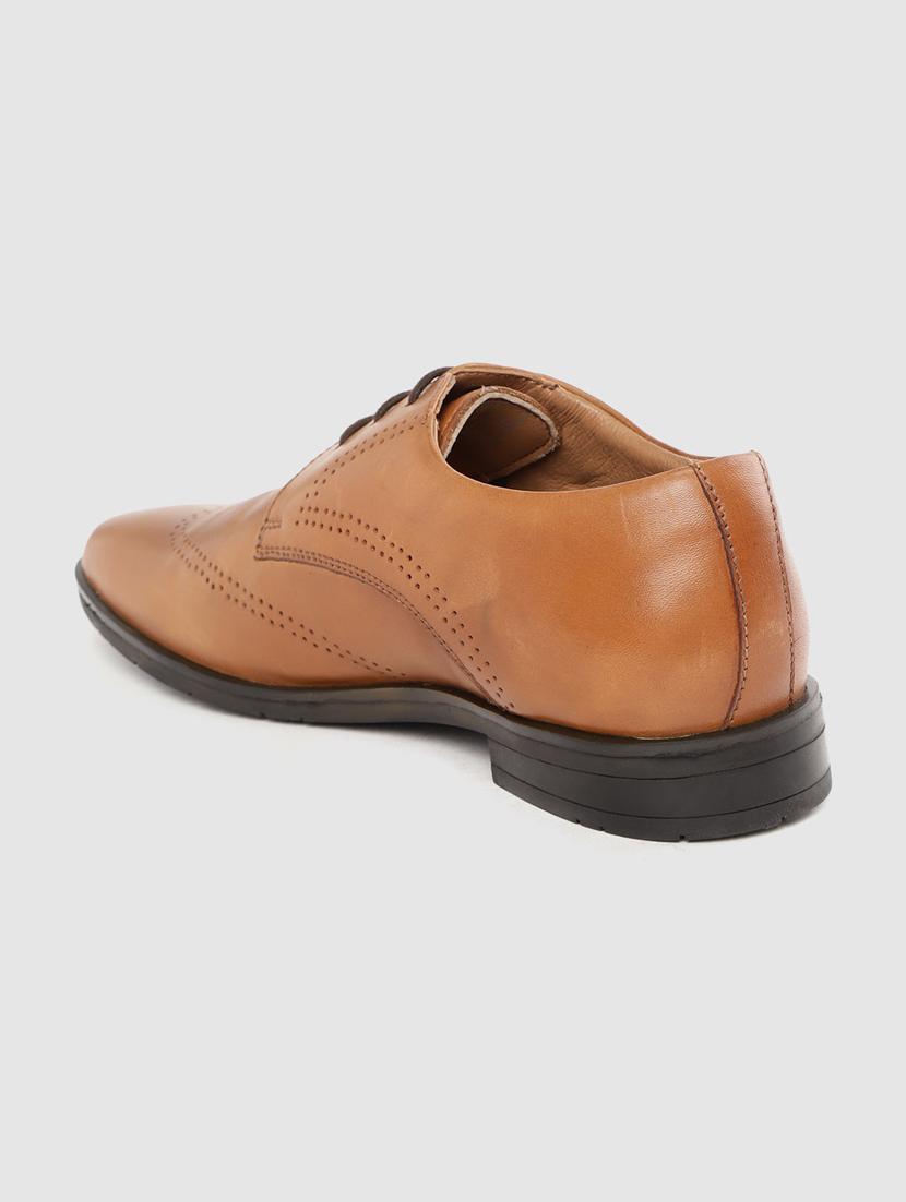 tan lace-up derbys - 17129936 - Standard Image - 2