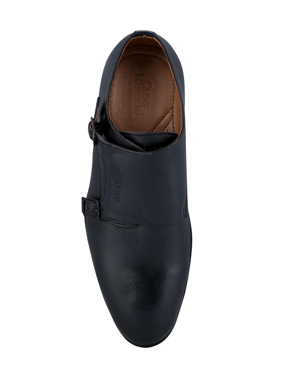 black slip on monk straps - 17129937 - Standard Image - 2