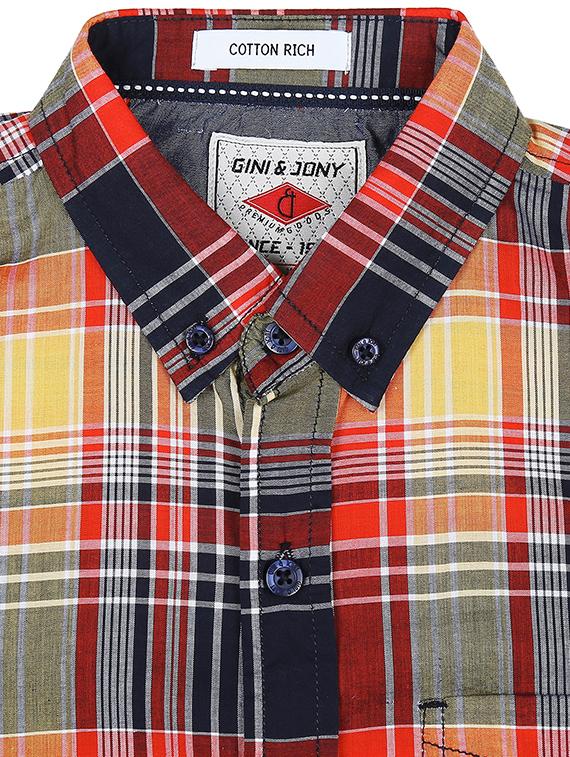 red cotton shirt - 17130487 - Standard Image - 2