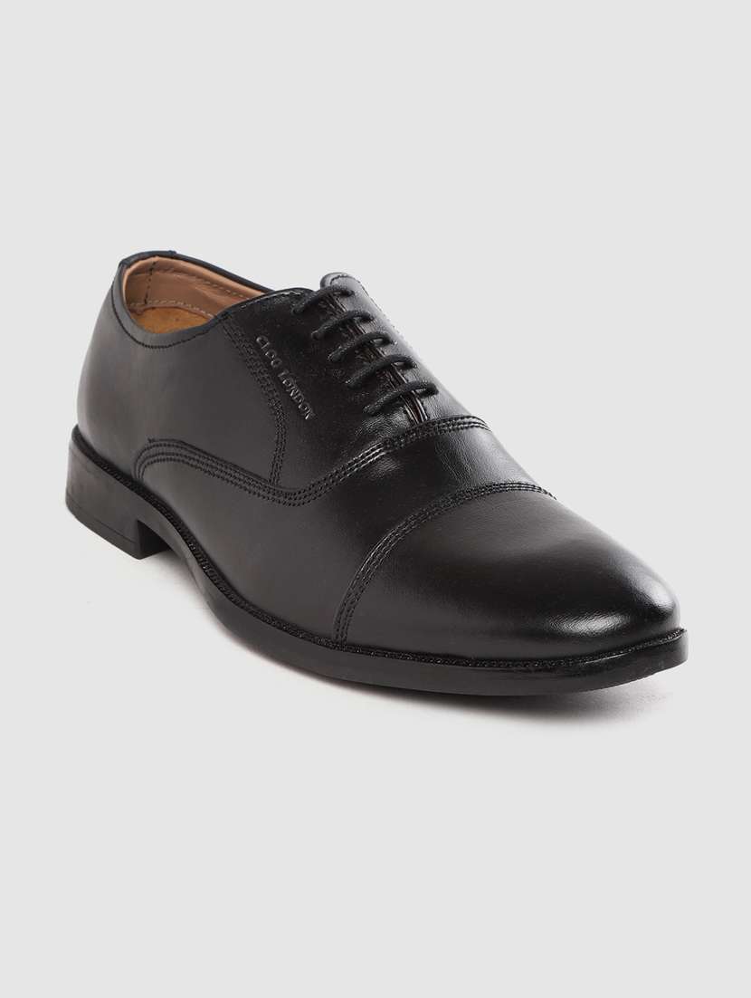 black lace-up oxfords