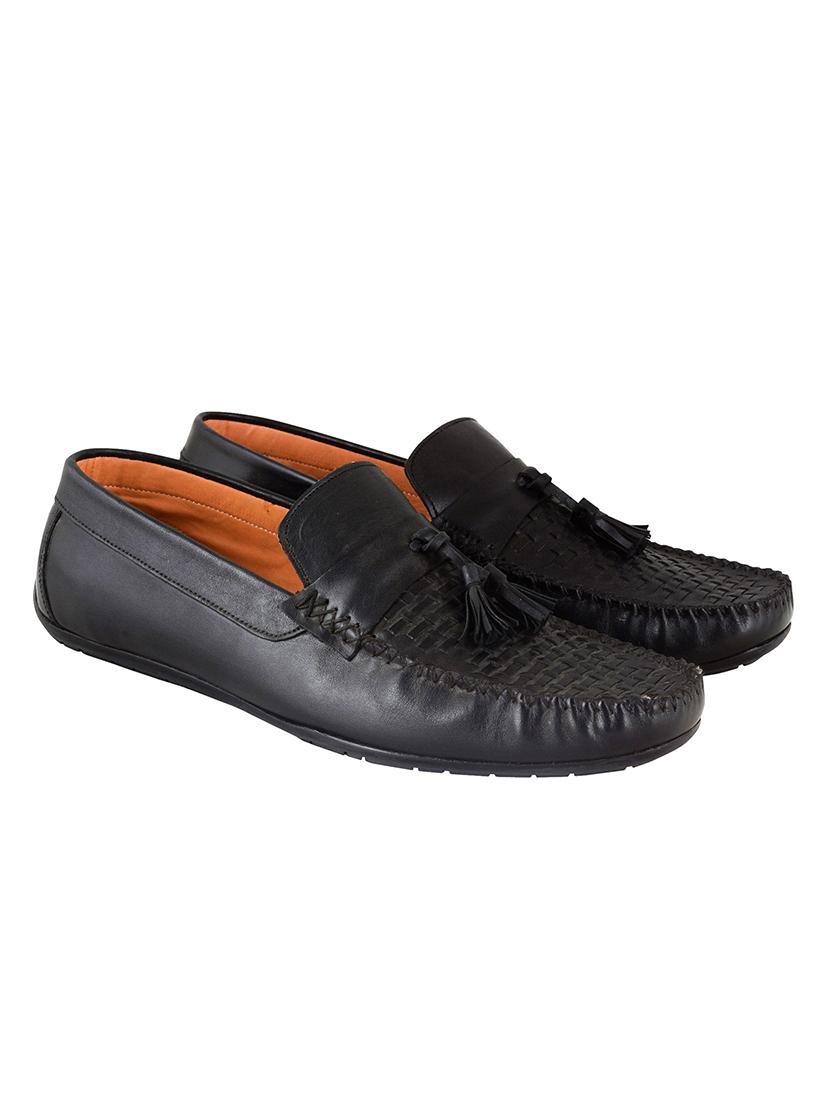 black slip on loafers - 17134355 - Standard Image - 2