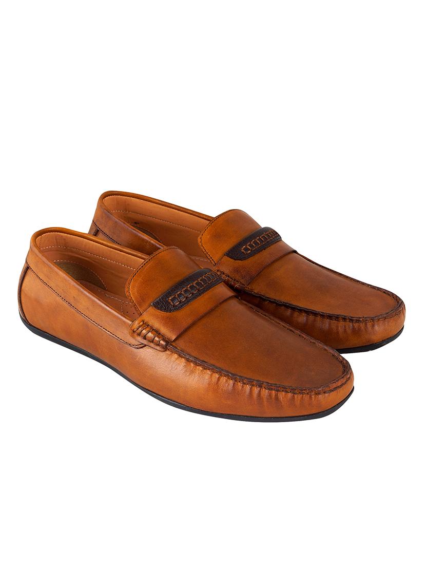 tan slip on loafers - 17134358 - Standard Image - 2