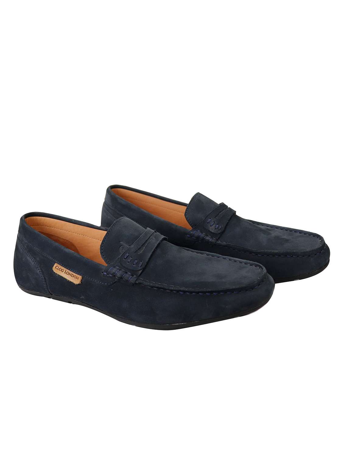 navy slip on loafers - 17134363 - Standard Image - 2