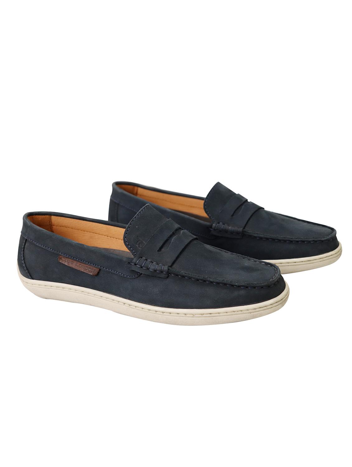navy slip on loafers - 17134364 - Standard Image - 2
