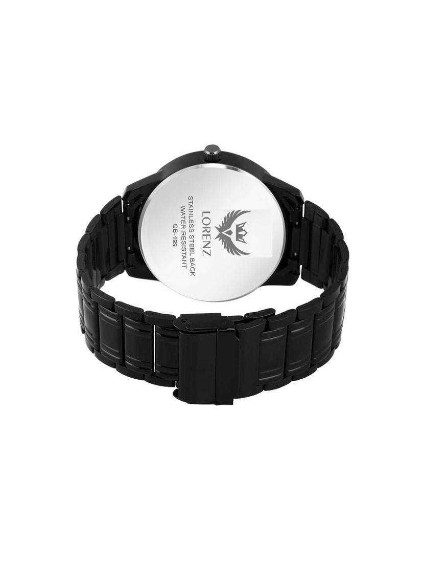 lorenz casual black chain blue dial analog watch for men | watch for boys- mk-3059k - 17136823 - Standard Image - 2