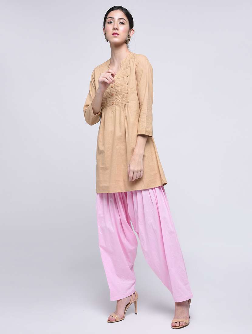 pink cotton regular salwars - 17138712 -  Standard Image - 2