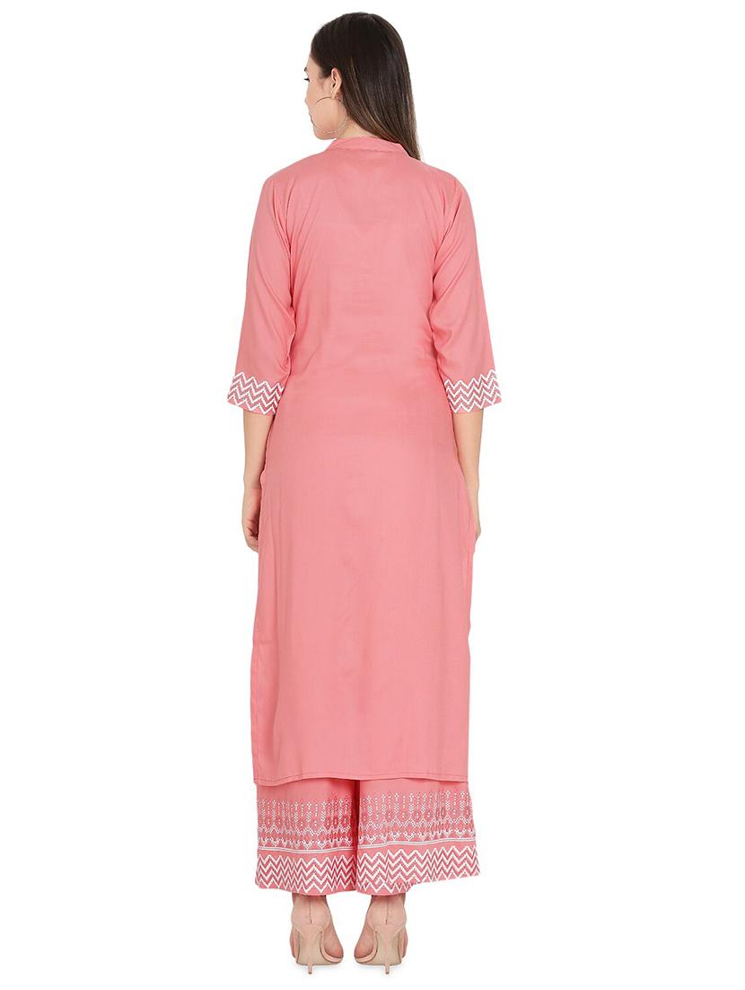 printed kurta palazzo set - 17138835 - Standard Image - 2