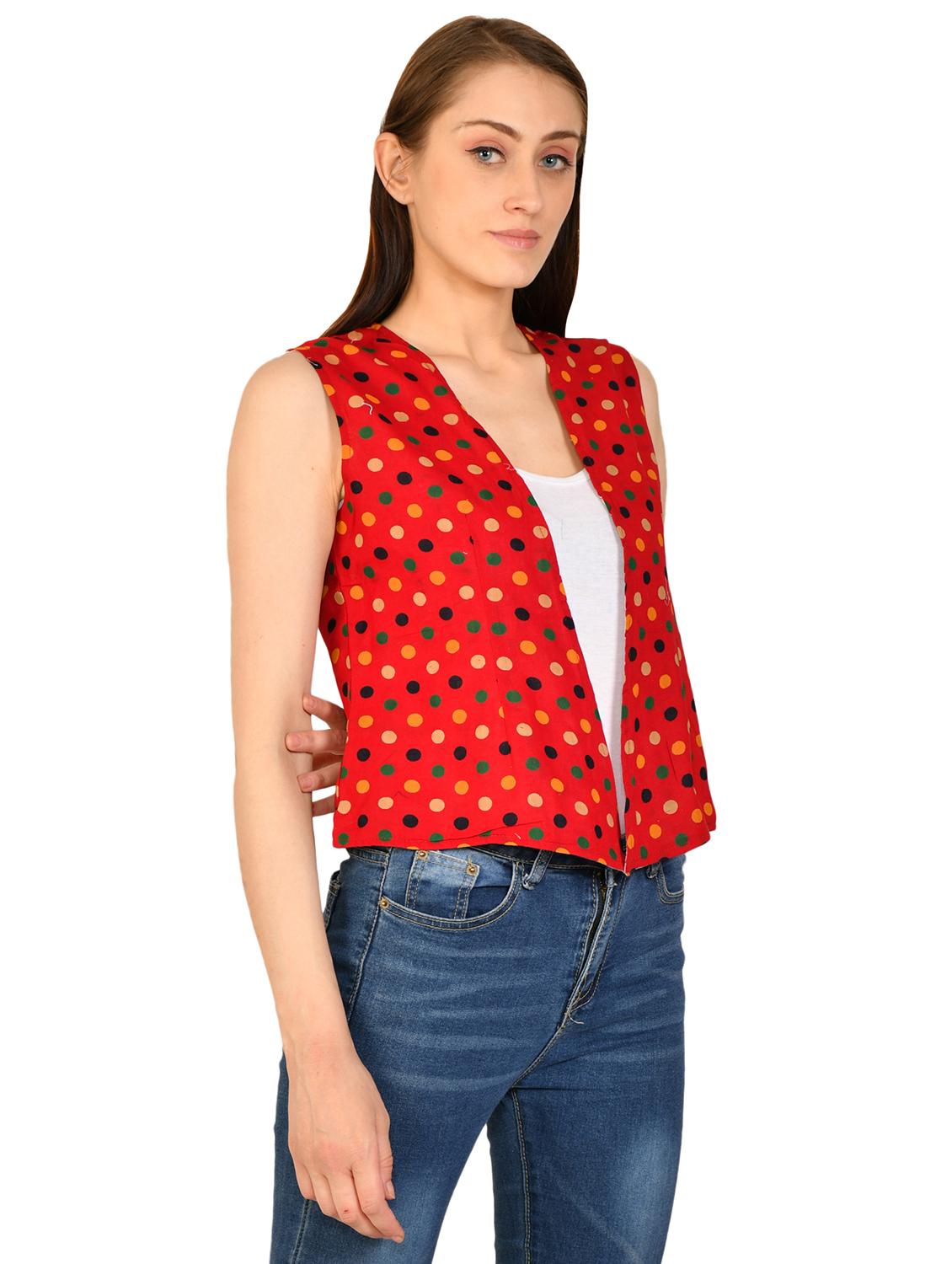 red polka dot shrug - 17138876 - Standard Image - 2