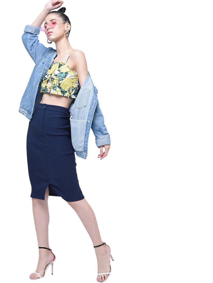 high rise straight skirt - 17138884 - Standard Image - 2