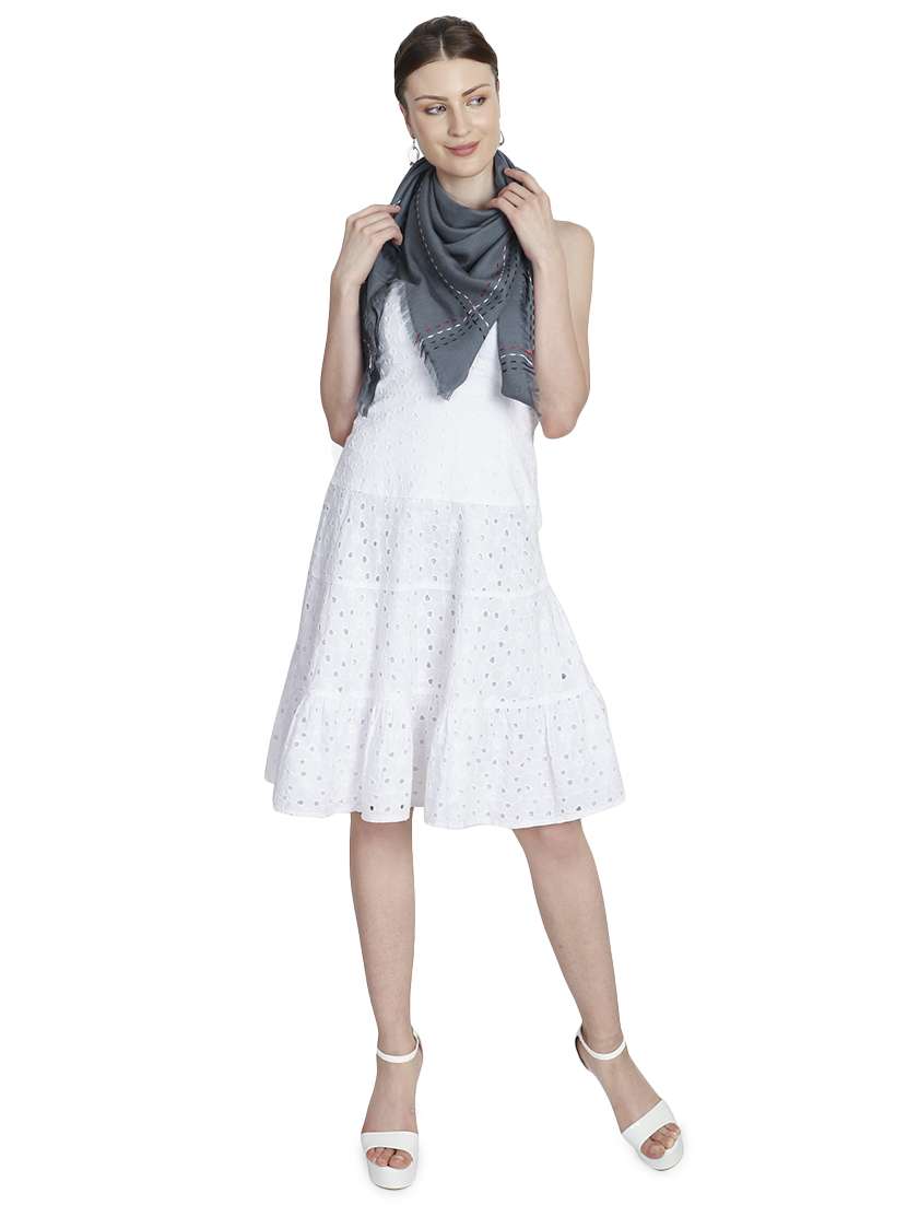 grey viscose scarf - 17139823 - Standard Image - 2