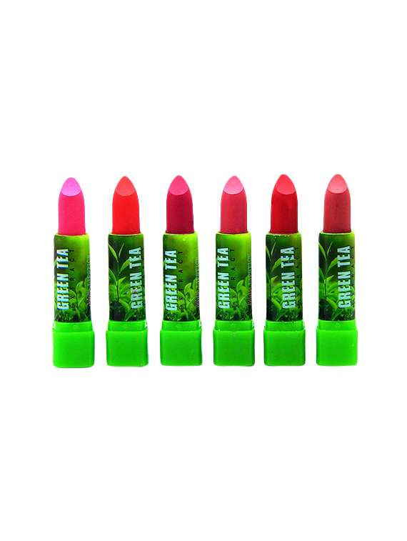 ads pack of 6 green tea matte lipsticks