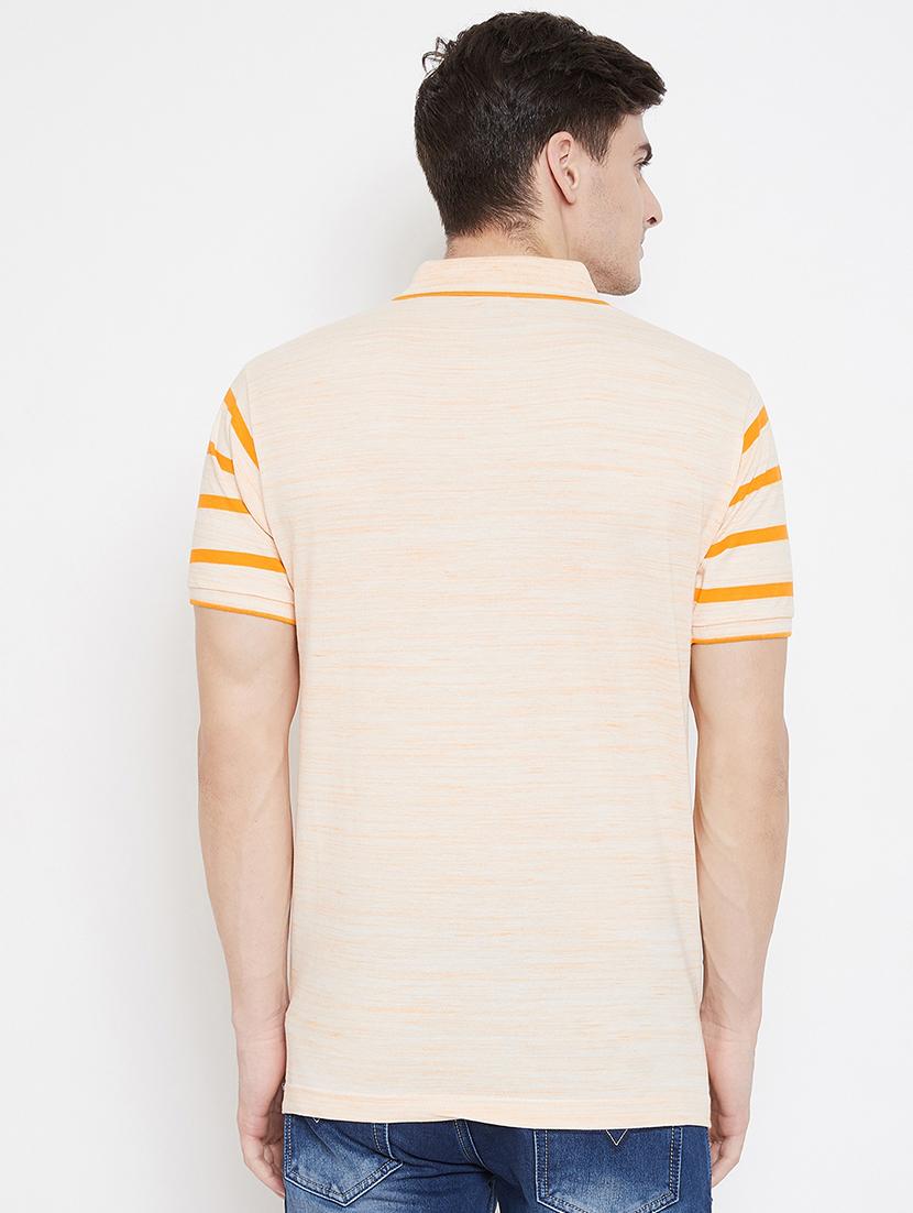 orange striped polo t-shirt - 17142195 - Standard Image - 2