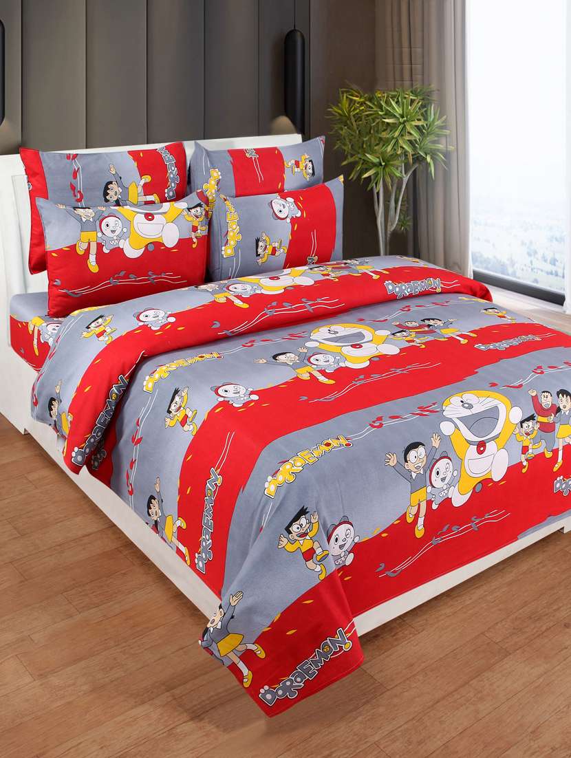 cotton double bedsheet with 2 pillow cover