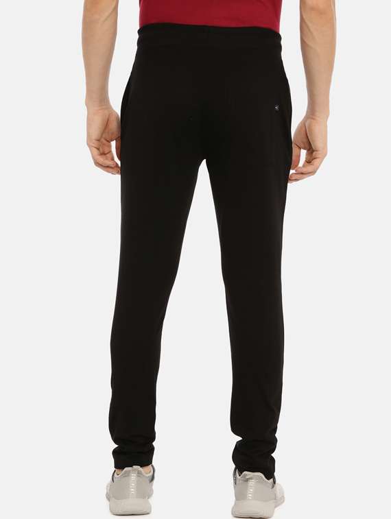 black printed full length track pants - 17143782 -  Standard Image - 2