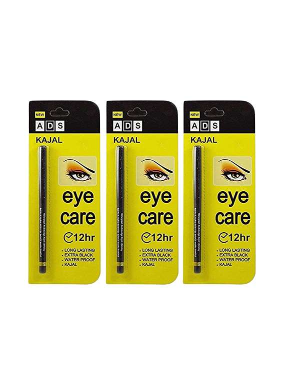 Ads Black Kajal Stick (Pack Of 3)