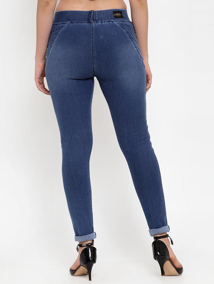 light blue denim jeggings - 17144199 - Standard Image - 2