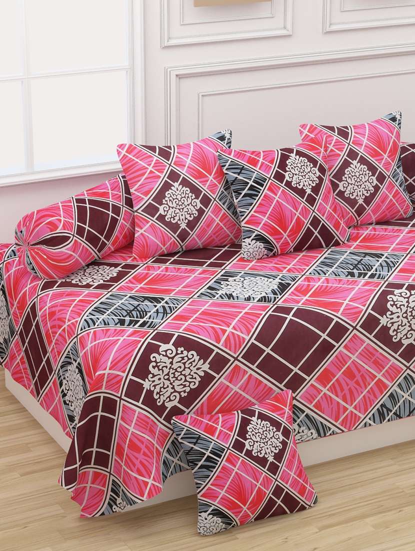 cotton diwan set of 8 pieces