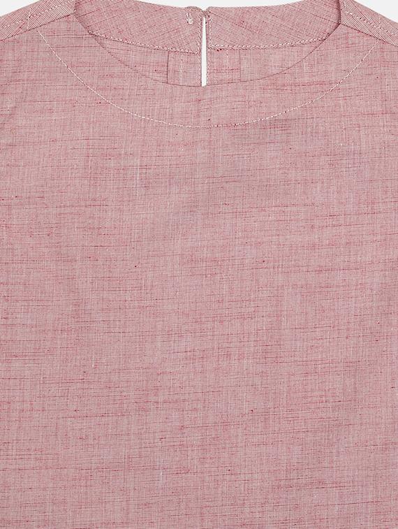 pink khadi kurta kurtas & set - 17145466 - Standard Image - 2