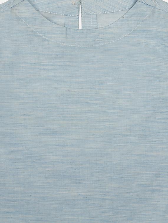 light blue khadi kurta kurtas & set - 17145470 - Standard Image - 2