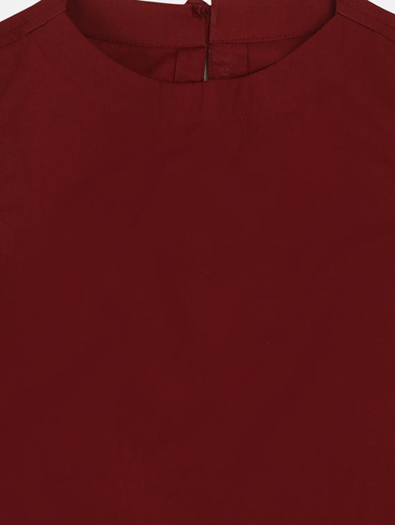 red cotton kurta kurtas & set - 17145497 - Standard Image - 2