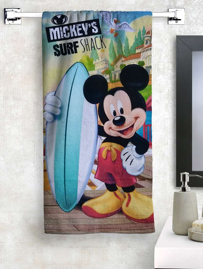   mickey mouse kids bath towel  