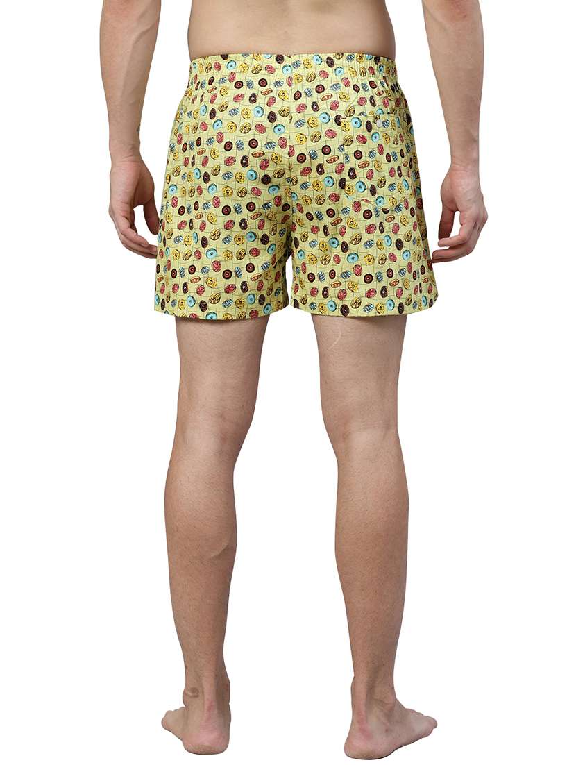 yellow printed boxer - 17148350 - Standard Image - 2