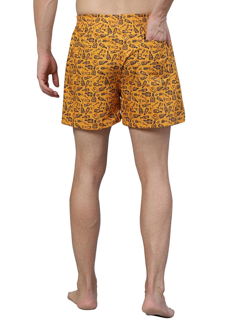 orange printed boxer - 17148352 - Standard Image - 2