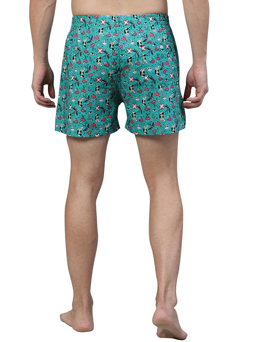 green printed boxer - 17148354 - Standard Image - 2