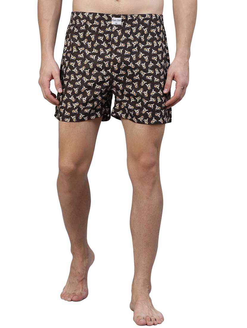 brown printed boxer - 17148378 - Standard Image - 2